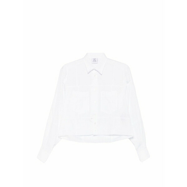 ヴェトモン レディース ティーシャツ トップス Long-sleeve pocket shirt White