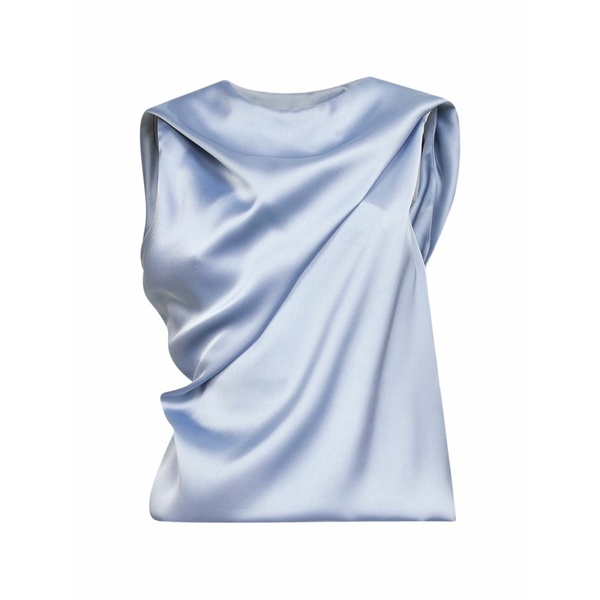 ブランカ ヴィータ レディース カットソー トップス Asymmetric draped top Blue
