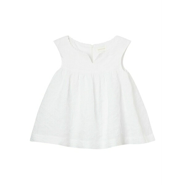シュシュ/火箸 レディース カットソー トップス Textured v-neck top White