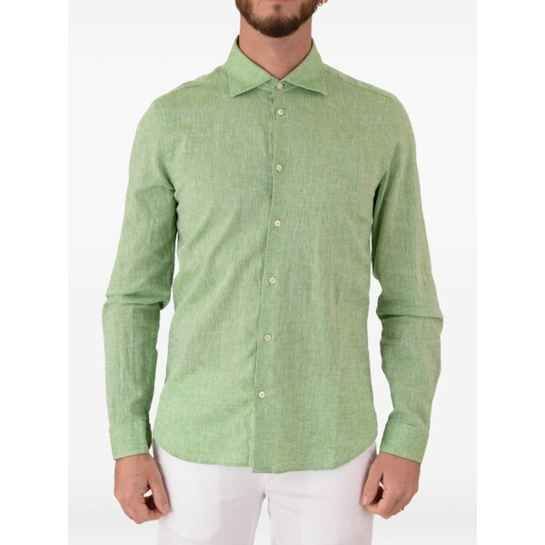 マニュエル リッツ メンズ プルオーバー トップス Buttoned shirt Green