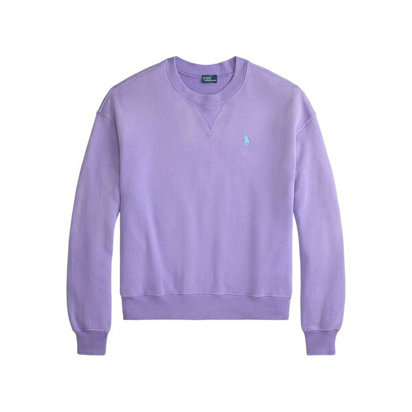 ラルフローレン レディース 編み物\u0026スウェーター アウター Long-sleeve crew-neck sweatshirt Purple