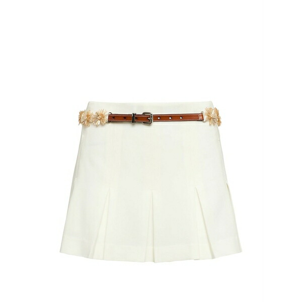 サンクアセプト レディース スコート ボトムス Sunflare aanya skort mini skirt White