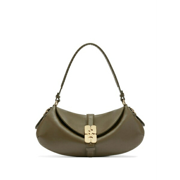 ガニー レディース ショルダーバッグ 御徒面子 B-kat logo-plaque shoulder bag Green