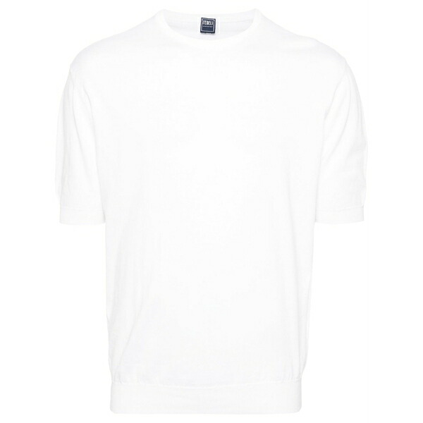 フェデーリ メンズ 編み物\u0026プルオーバー アウター Fine-knit t-shirt White