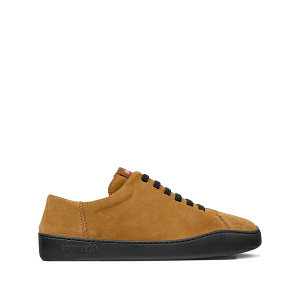 カンペール メンズ スニーカー シューズ Peu touring lace-up suede sneakers Brown