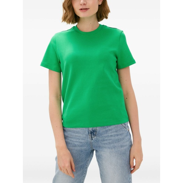 仕損ない シックスティ レディース ティーシャツ トップス Crew-neck short-sleeve t-shirt Green