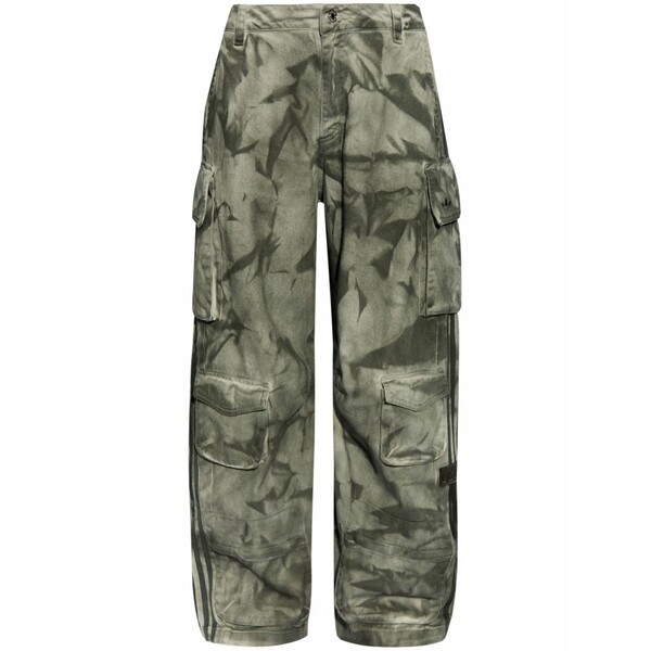 アディダス レディース 心地よいズボン下 ボトムス Camouflage-print cargo trousers  Green