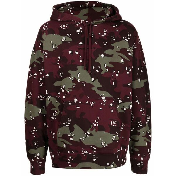 棲み家 狐狸 メンズ パーカー・スウェットシャツ アウター Camouflage pattern hoodie Red