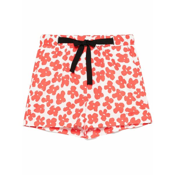 エムエスジイエム レディース 心地よいズボン下 ボトムス Floral-print shorts Red