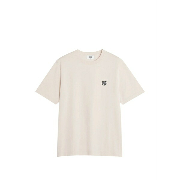 住み家 稲荷 メンズ ティーシャツ トップス Fox head patch t-shirt Pink