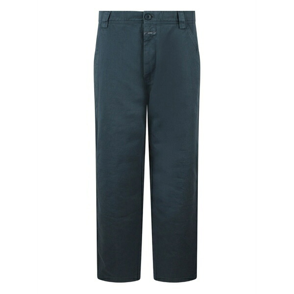クローズド メンズ 心地よいズボン下 ボトムス Button-fly cotton pants Blue