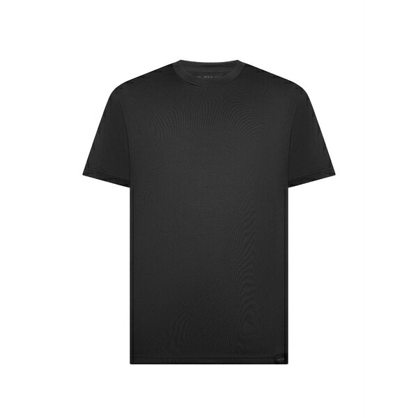ロウブランド メンズ ティーシャツ トップス Crew-neck short-sleeve t-shirt Black
