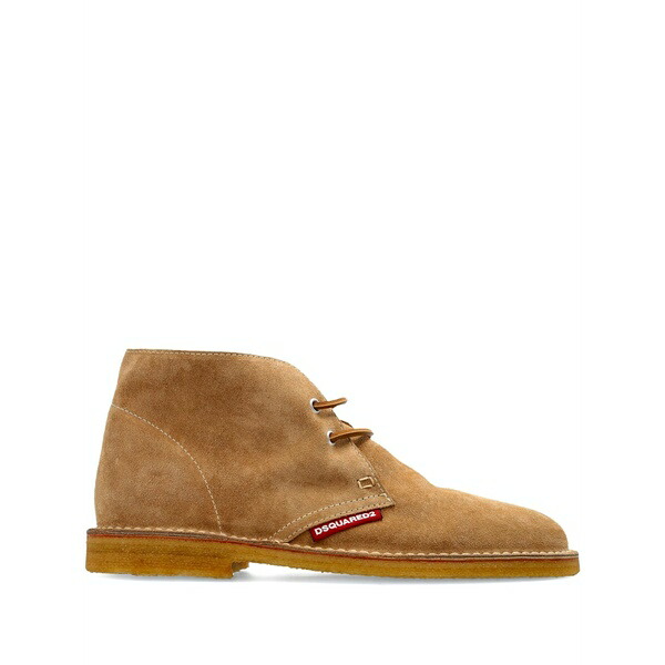 ディースクエアード メンズ サンダル シューズ Lace-up calf suede loafers Brown