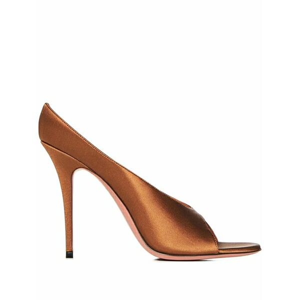 アミナモアディ レディース サンダル シューズ 105粍 anok peep-toe sandals Brown