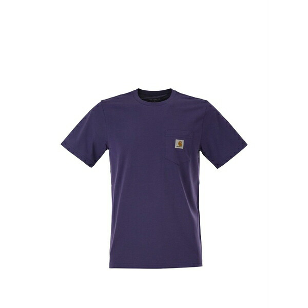 カーハート メンズ Tシャツ トップス Pocket cotton t-shirt Purple｜asty