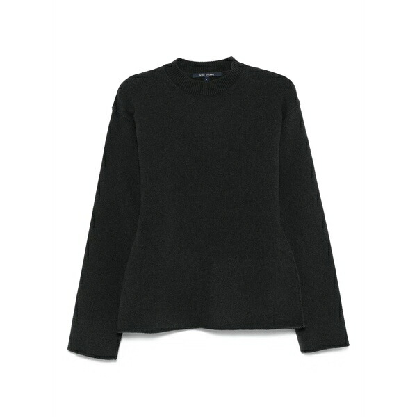 ソフィードール レディース 編み物\u0026プルオーバー アウター Round-neck wool sweater Grey