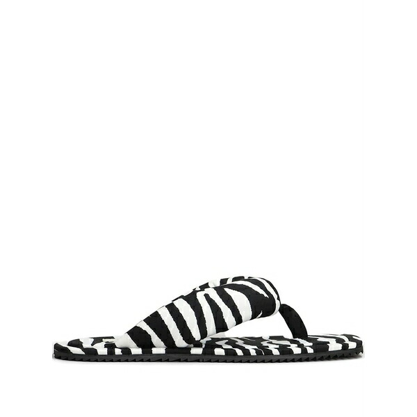 ジ アティコ レディース サンダル シューズ Zebra-print flip-flops White|asty