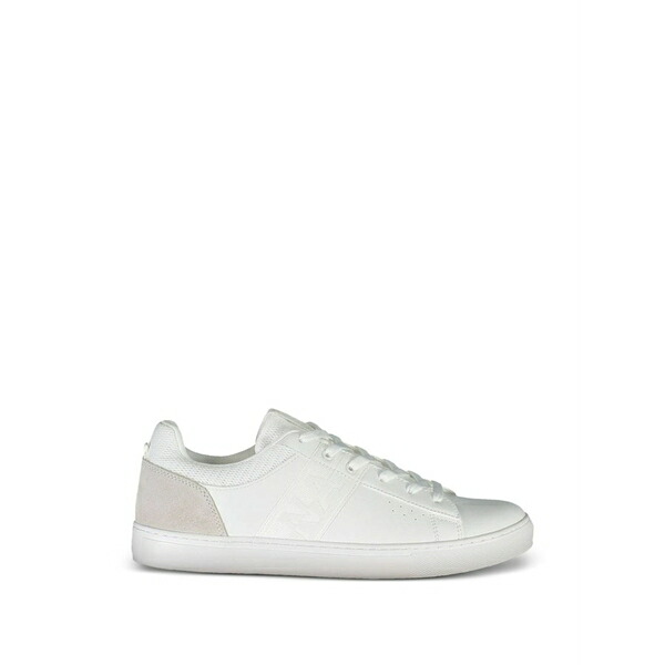 ナパピリ メンズ スニーカー シューズ Suede-panelled leather sneakers White