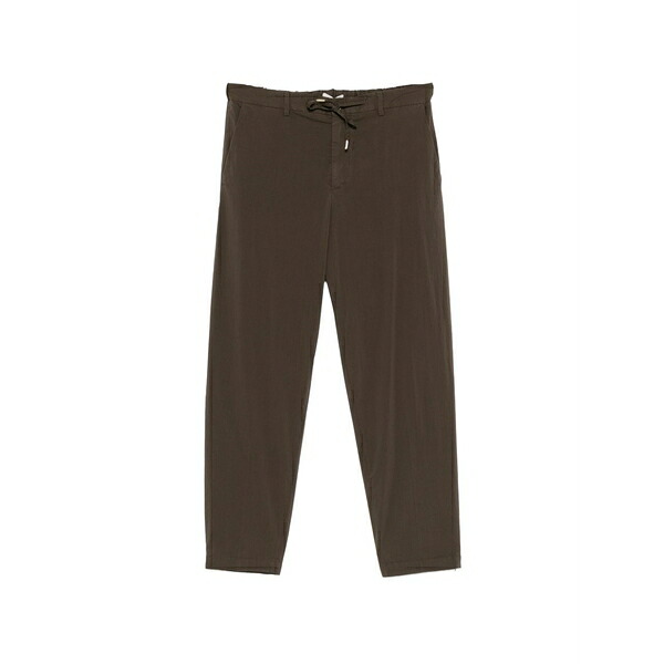 ブリ後ろ側 1949 メンズ 心地よいズボン下 ボトムス Covent drawstring-waistband trousers Brown