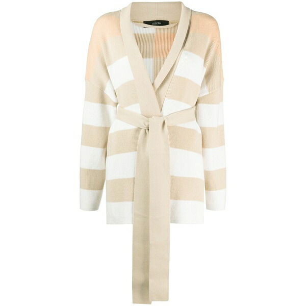 ジョセフ レディース ジレー アウター Striped knitted cardigan Neutrals