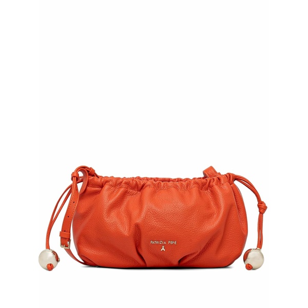パトリツィア ペペ レディース ショルダーバッグ 御徒面子 Small bubble drawstring-detail bag Orange
