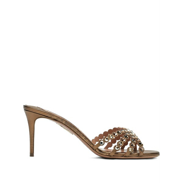 アクアズーラ レディース サンダル シューズ Tequila embellished sandals Brown