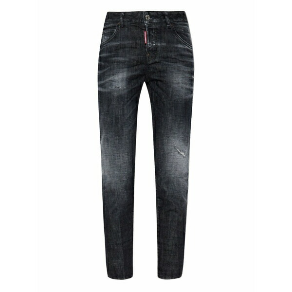 ディースクエアード レディース ジーンズズボン下 ボトムス Ripped-detail jeans  Black