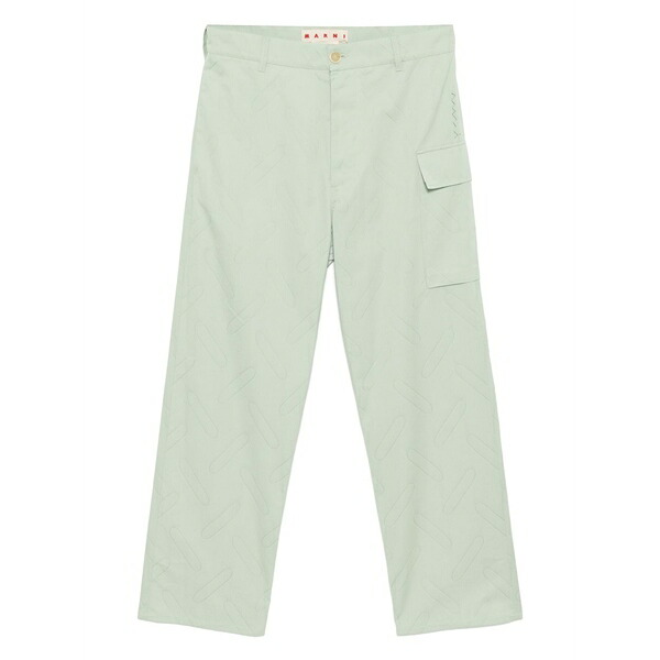 マルニ メンズ 心地よいズボン下 ボトムス Confetti cotton trousers  Green