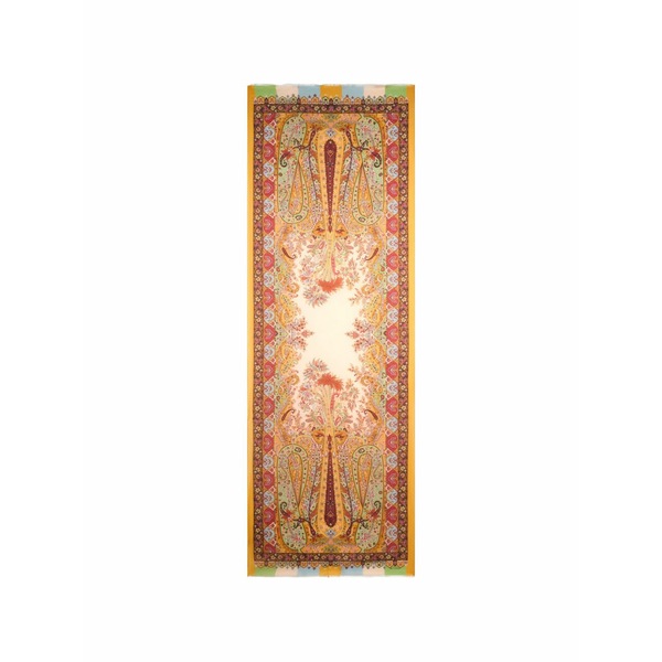 エトロ メンズ えり巻き・袈裟・えり巻き 付属物 Floral paisley-print scarf Yellow