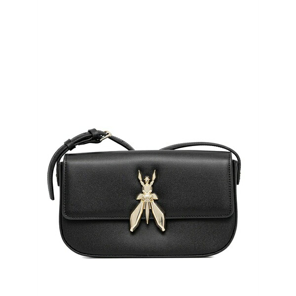 パトリツィア ペペ レディース ショルダーバッグ 御徒面子 Logo-detail cross body bag Black