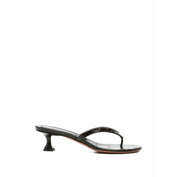 アミナモアディ レディース サンダル シューズ Juliette crocodile-effect leather sandals Brown