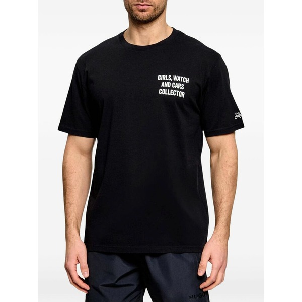 エムシーツーセイントバース メンズ ティーシャツ トップス  slogan-print t-shirt Black