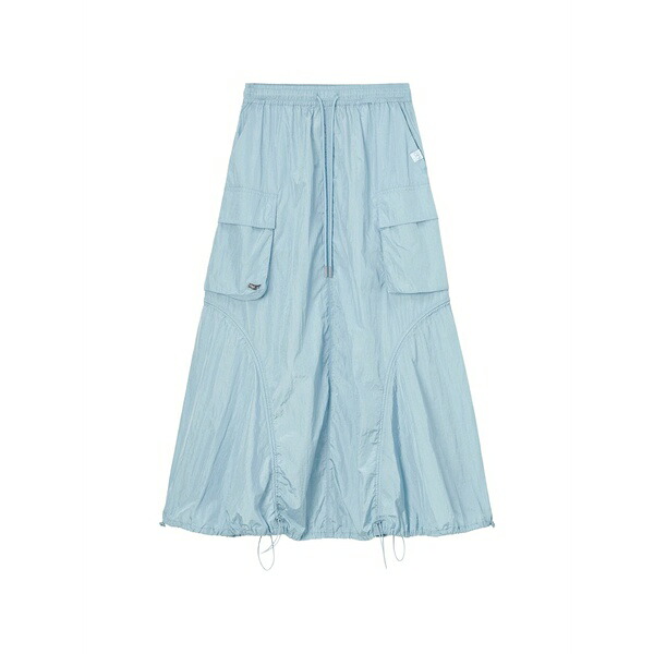 ミニ皮膚軟化剤 レディース スコート ボトムス Cargo drawstring maxi skirt Blue