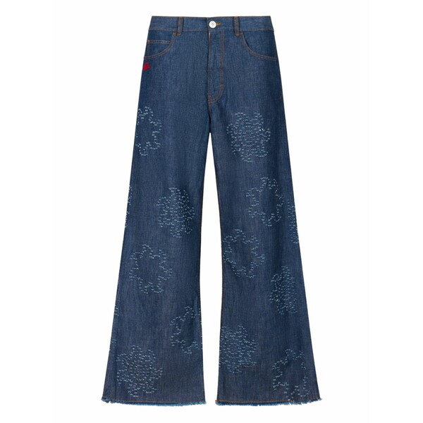 マルニ メンズ ジーンズズボン下 ボトムス Frayed five-pocket jeans Blue