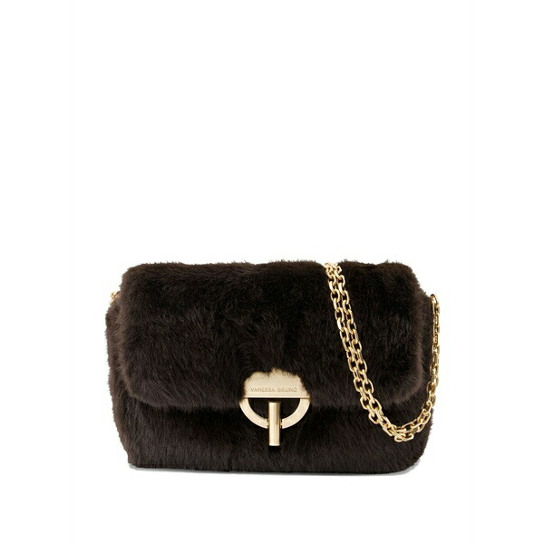 ヴァネッサ ブリューノ レディース ショルダーバッグ 御徒面子 Moon moyen shoulder bag Brown