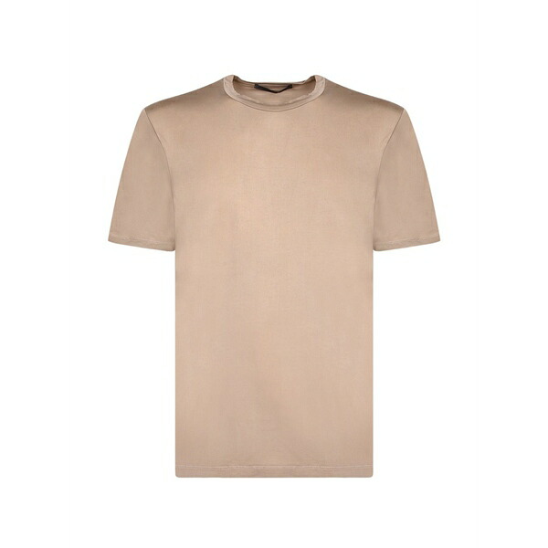 ダニエル フィエゾリ メンズ ティーシャツ トップス Crew-neck short-sleeve t-shirt Brown
