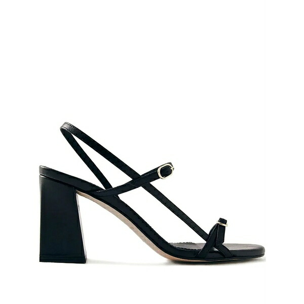 アロハス レディース サンダル シューズ Block-heel strappy sandals Black