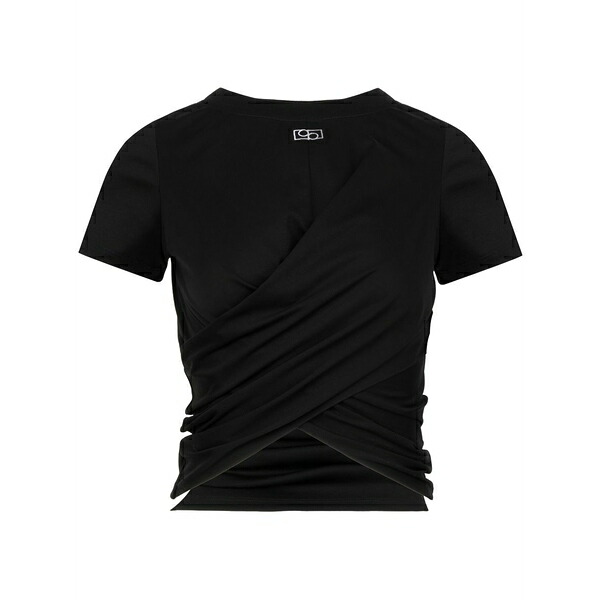 ポーツ 1961 レディース ティーシャツ トップス Logo-appliqu￡ cotton t-shirt  Black