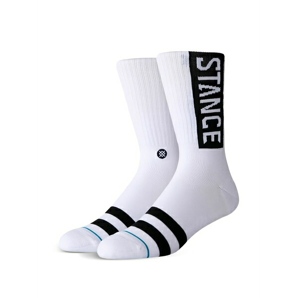 立場 レディース ソックス アンダーお召しもの Logo-detail crew socks White
