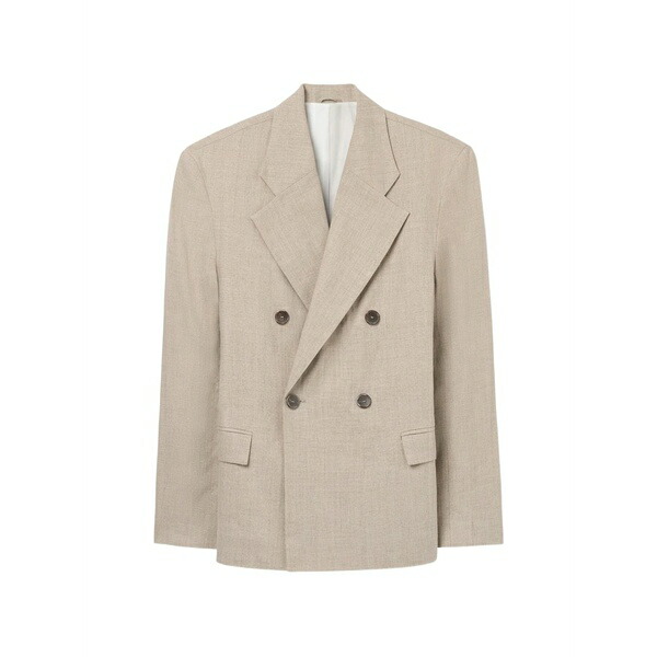 エスエフアール メンズ ジャケット＆ブルゾン アウター Donovan double-breasted blazer Neutrals｜asty