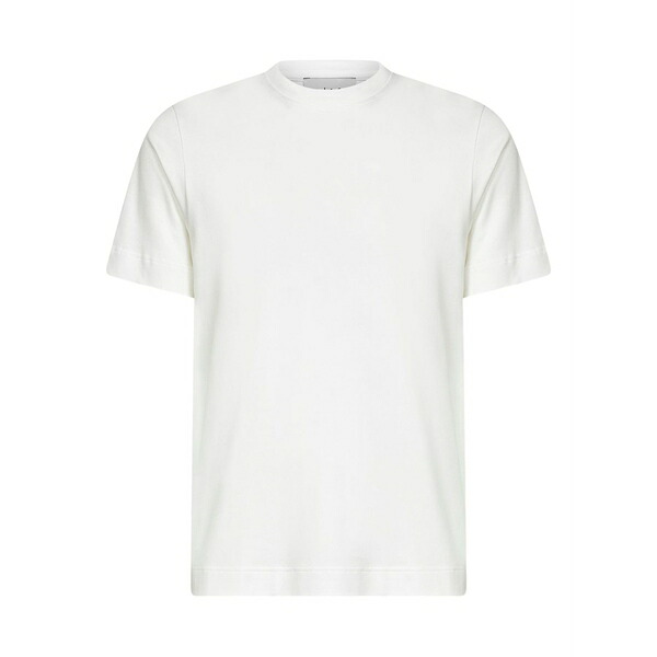 ディーフォーポイントゼロ メンズ ティーシャツ トップス Crew-neck short-sleeve t-shirt White
