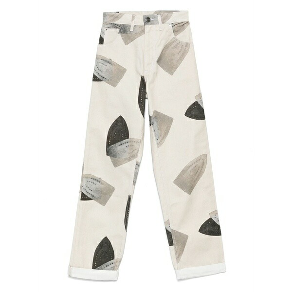 プリンスチャールズ島・ジェフリー レディース ジーンズズボン下 ボトムス Art denim jeans Neutrals