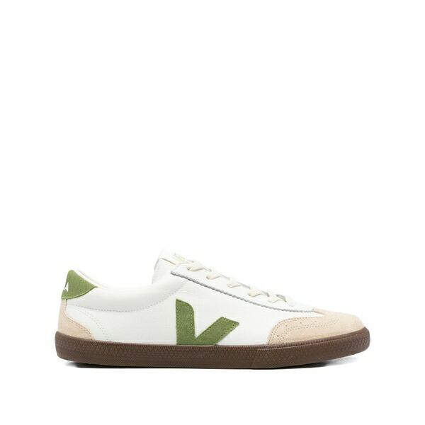 ヴェジャ メンズ スニーカー シューズ Volley leather white kiwi bark sneakers  White