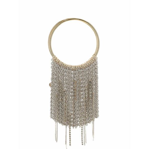 シルビアグネッチ レディース ショルダーバッグ 御徒面子 Chain-fringe shoulder bag Silver