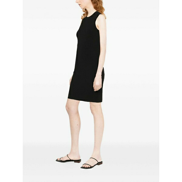 ヴィクトリア ベッカム レディース 衣裳 トップス Sleeveless ribbed mini dress Black