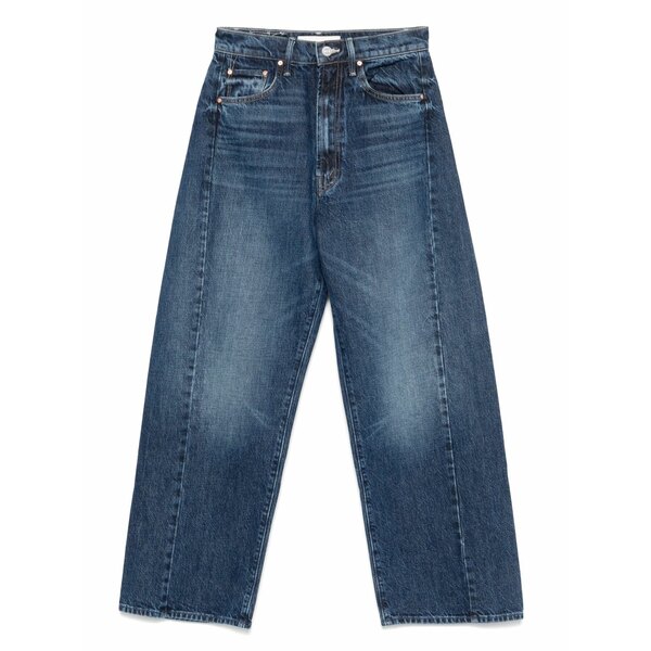 母ちゃん レディース ジーンズズボン下 ボトムス Cotton jeans Blue