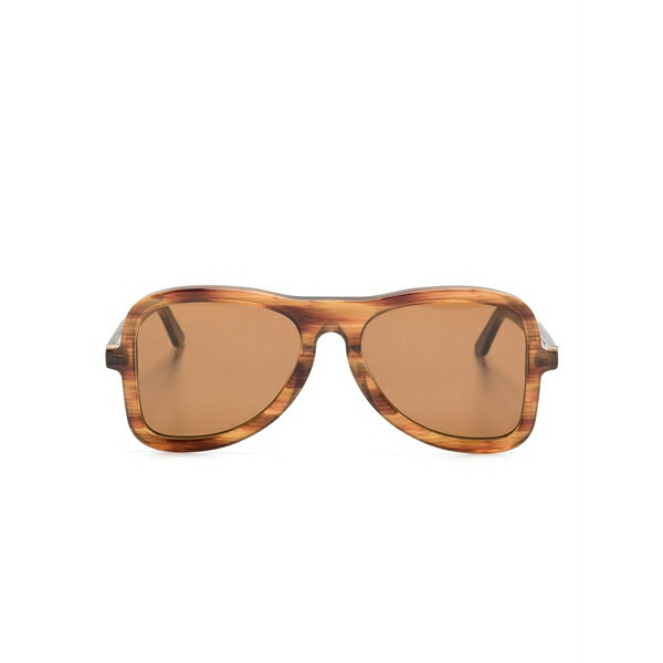 空想科学小説アール メンズ サングラス・アイウェア 付属物 Aster pilot-frame sunglasses Neutrals