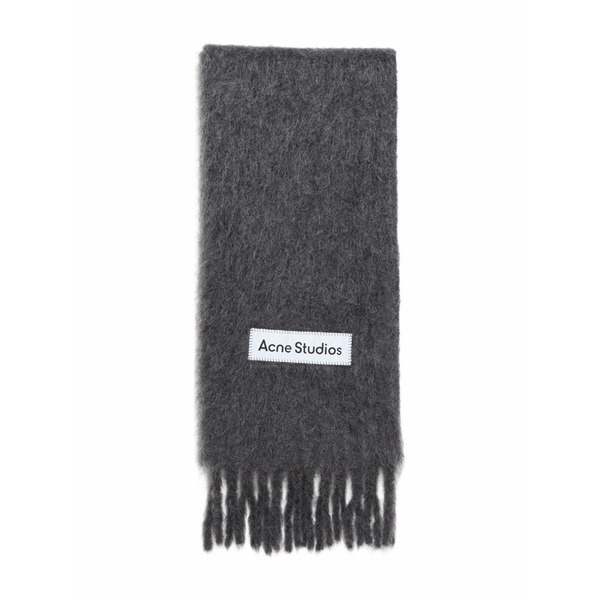 アクネ ストゥディオズ メンズ えり巻き・袈裟・えり巻き 付属物 Fringed scarf Grey