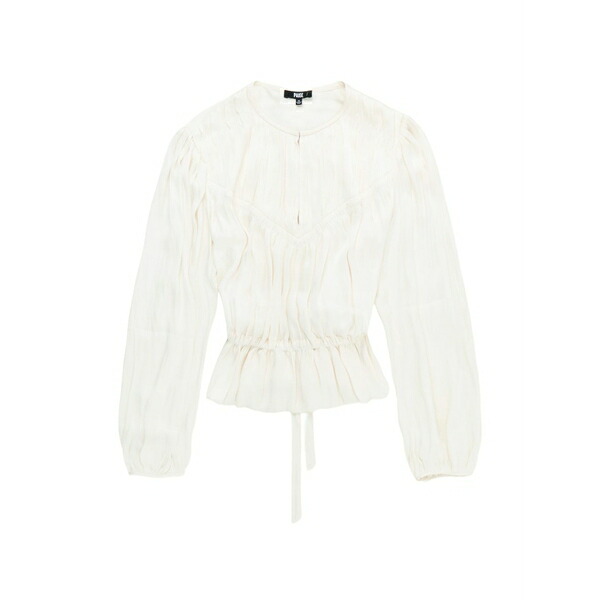ペイジ レディース シャツ トップス Gansevoort blouse Neutrals|asty