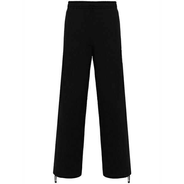 ナイキ メンズ 心地よいズボン下 ボトムス Solo swoosh wide-leg track pants Black